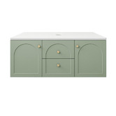 Sinclair Bathware Stevie 1200mm Wall Hung Single Vanity with Stone Countertop