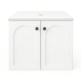 Sinclair Bathware Stevie 600mm Wall Hung Single Vanity with Stone Countertop