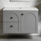 Sinclair Bathware Stevie 750mm Wall Hung Single Vanity with Stone Countertop