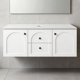 Sinclair Bathware Stevie 1200mm Wall Hung Single Vanity with Stone Countertop