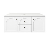 Sinclair Bathware Stevie 1200mm Wall Hung Single Vanity with Stone Countertop
