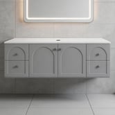 Sinclair Bathware Stevie 1500mm Wall Hung Single Vanity with Stone Countertop