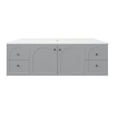 Sinclair Bathware Stevie 1500mm Wall Hung Single Vanity with Stone Countertop