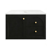 Sinclair Bathware Stevie 750mm Wall Hung Single Vanity with Stone Countertop