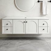 Sinclair Bathware Stevie 1500mm Wall Hung Single Vanity with Stone Countertop