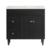 Sinclair Bathware Seraphina 900mm Freestanding Single Vanity with Quartz Countertop