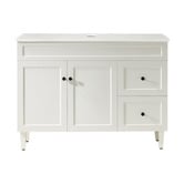 Sinclair Bathware Seraphina 1200mm Freestanding Single Vanity with Quartz Countertop