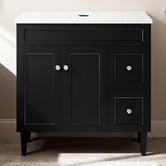 Sinclair Bathware Seraphina 900mm Freestanding Single Vanity with Quartz Countertop