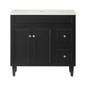 Sinclair Bathware Seraphina 900mm Freestanding Single Vanity with Quartz Countertop