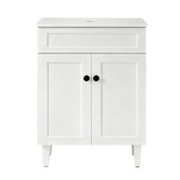 Sinclair Bathware Seraphina 600mm Freestanding Single Vanity with Quartz Countertop