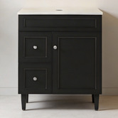 Sinclair Bathware Seraphina 750mm Freestanding Single Vanity with Quartz Countertop