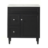Sinclair Bathware Seraphina 750mm Freestanding Single Vanity with Quartz Countertop