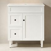 Sinclair Bathware Seraphina 750mm Freestanding Single Vanity with Quartz Countertop