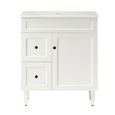 Sinclair Bathware Seraphina 750mm Freestanding Single Vanity with Quartz Countertop