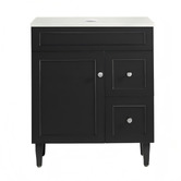 Sinclair Bathware Seraphina 750mm Freestanding Single Vanity with Quartz Countertop