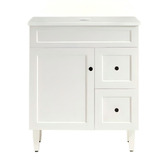 Sinclair Bathware Seraphina 750mm Freestanding Single Vanity with Quartz Countertop