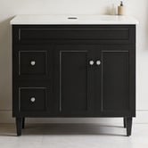 Sinclair Bathware Seraphina 900mm Freestanding Single Vanity with Quartz Countertop