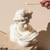 Ancient Candle Co Apollo Bust Sculpture Soy-Blend Candle