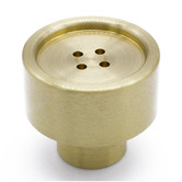 Manovella Bianca Button Cabinet Knob