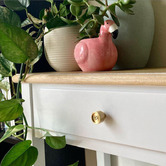 Manovella Bianca Button Cabinet Knob