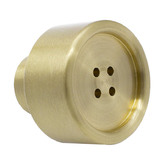 Manovella Bianca Button Cabinet Knob