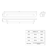 Manovella Imogen White Cabinet Pull Handle