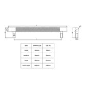 Manovella Matte Black Charmian Drawer Pull Handle