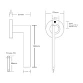 Manovella Hamilton Privacy Lever Set