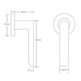 Manovella Imogen Passage Door Handle