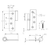 Manovella Eterno Lift-Off Left-Hand Hinges