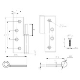 Manovella Eterno Lift-Off Right-Hand Hinges