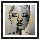 Vyve Fyre Design Gold Fantasy Printed Wall Art