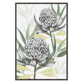 Vyve Fyre Design White Waratah I Printed Wall Art