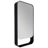 ADP Enzo 500mm Matte Black Bathroom Mirrored Cabinet