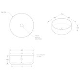 ADP Margot 360mm Round Ceramic Basin