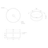 ADP Margot 360mm Round Ceramic Basin
