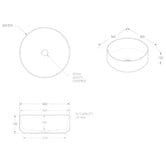 ADP Margot 360mm Round Ceramic Basin