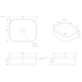 ADP Louie Above Counter Ceramic Basin