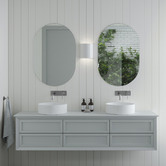 ADP Pill Shaped Glass Wall Mirror