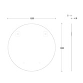 ADP Round Glass Wall Mirror