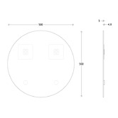 ADP Round Glass Wall Mirror