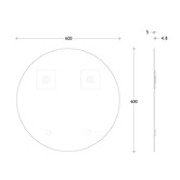 ADP Round Glass Wall Mirror