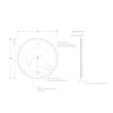 ADP Eclipse Round LED Wall Mirror