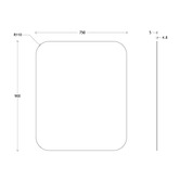 ADP Stadium Rectangle Wall Mirror