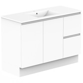 ADP Jane Express 1200mm Polar White Single Vanity with Basin