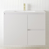ADP Jane Express 900mm Polar White Single Vanity with Basin