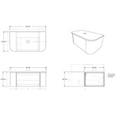 ADP Waverley 900mm Wall Hung Single Vanity