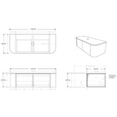 ArchitecturalDesigner Waverley 1200mm Wall Hung Single Vanity | Temple ...