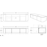 ADP Waverley 1800mm Wall Hung&nbsp;Single Vanity