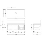 ADP London 1200mm Wall Hung Single Vanity